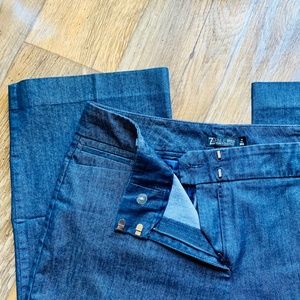 🛑 SOLD ‼️ NEW YORK & COMPANY 7th AVENUE DESIGN Indigo Blue Denim Trouser Jeans